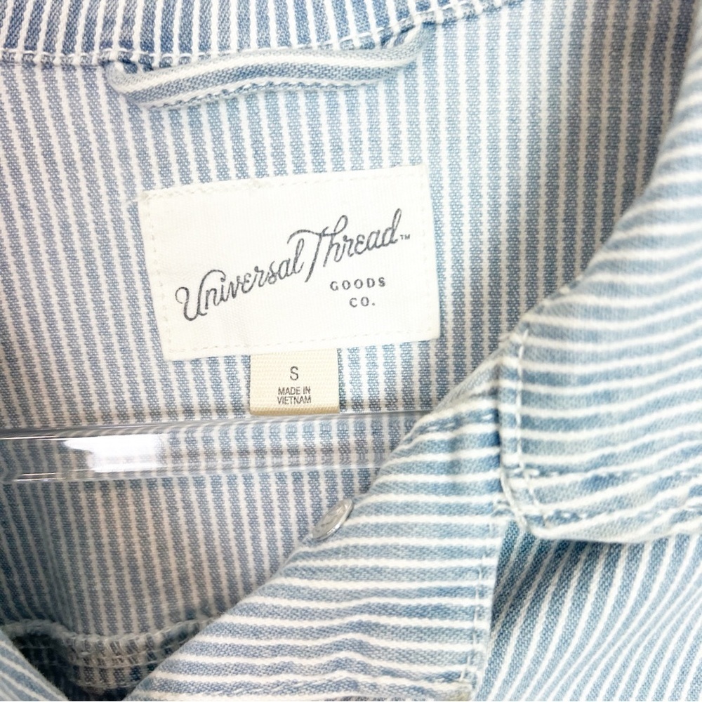 UNIVERSAL THREAD BLUE WHITE MICRO ENGINEER STRIPE… - image 2